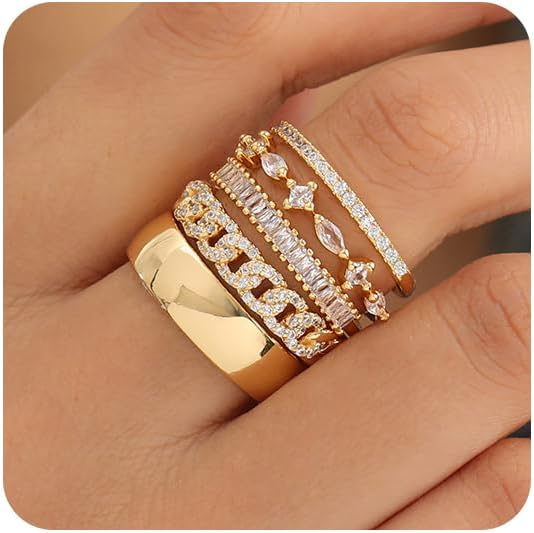 Gold Stackable Rings